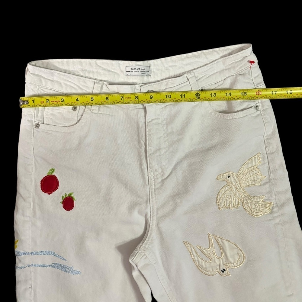 Zara woman Denim Embroidered High Waist New
Boyfriend Cut Jeans Size: US… - Picture 12 of 12
